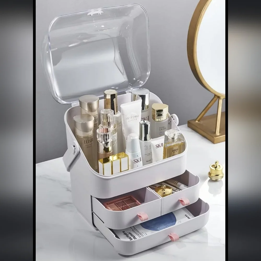 Cosmetic Storage Bin Large Dust and Water proof